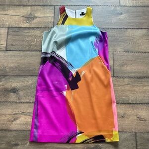 Ann Taylor•Colorful Abstract Women's Dress